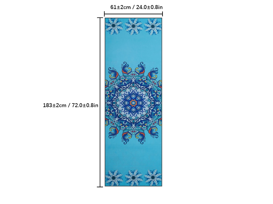 Esterilla De Yoga Plegable Antideslizante De Secado Rápido Printa