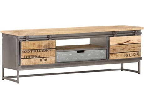 Mueble para la televisión VIDAXL Gris Madera (120x30x40 cm)