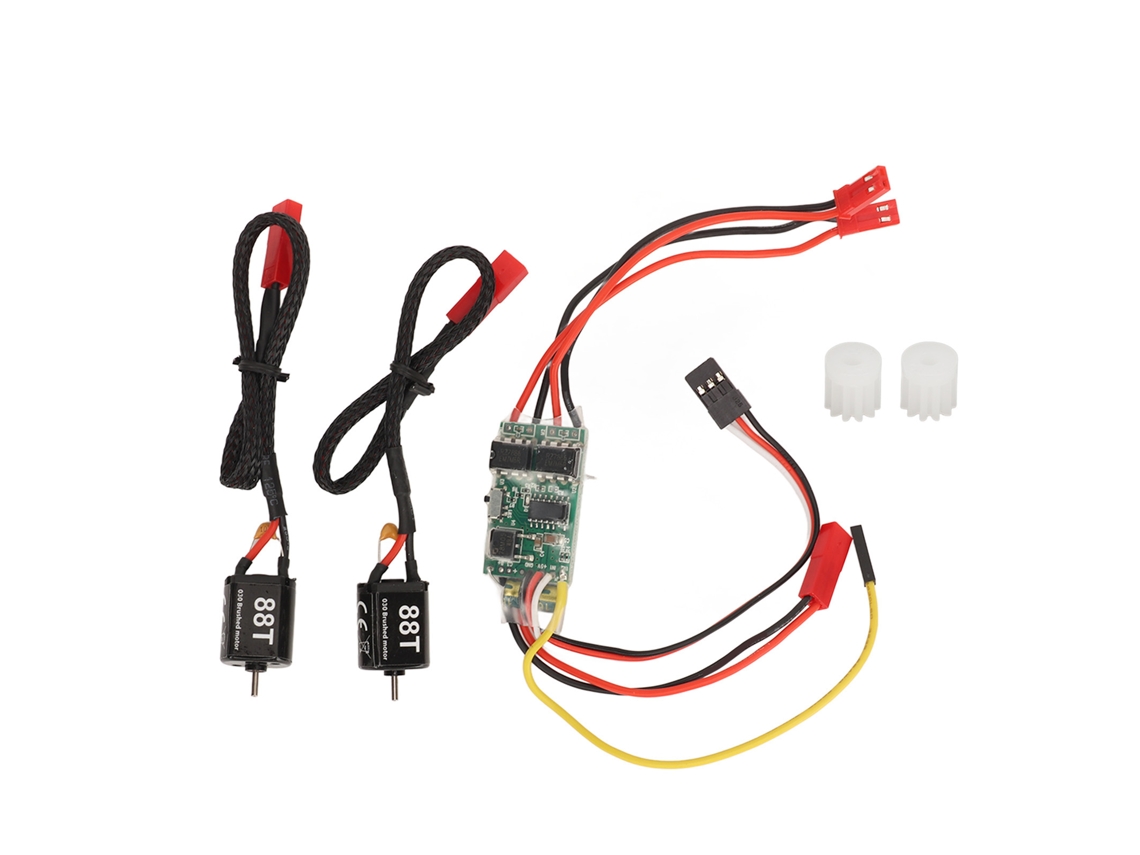 Controlador De Velocidad De Escobillas Eléctricas Bidireccional De 10 A Y 88t Para Modelos De Barcos Tanque Rc