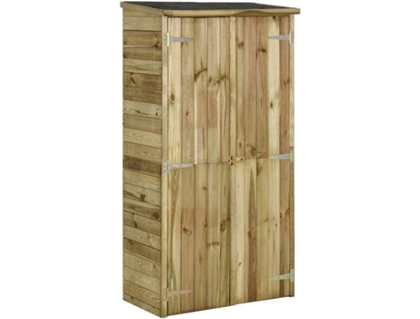 Caseta de Jardín de Madera VIDAXL Herramientas de Pino 85x48x177 cm