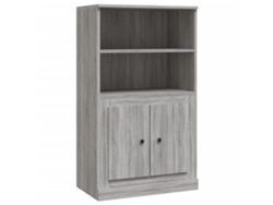 Armario alto MAISON EXCLUSIVE en derivados de madera Sonoma gris (60x35,5x103,5 cm)