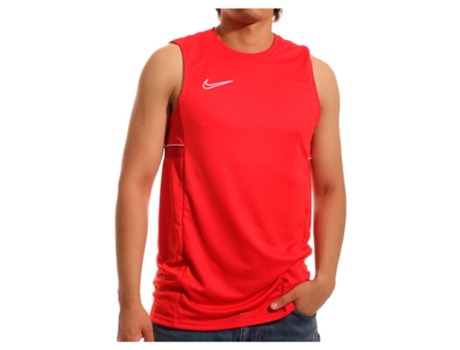 Camiseta sin Mangas de Hombre para Fútbol NIKE Dri Fit Academy Rojo (S)