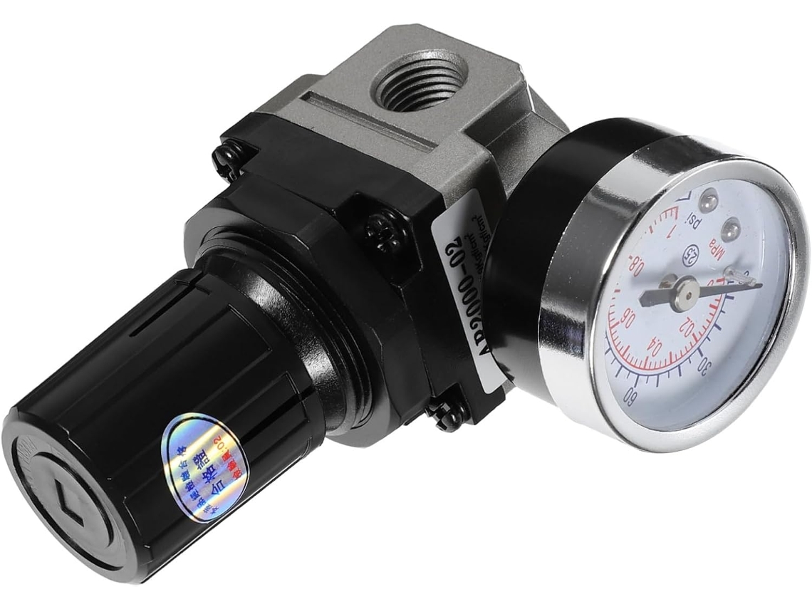 Regulador de presión de aire con manómetro PSI, regulador de aire para compresores, control preciso de Gokoco