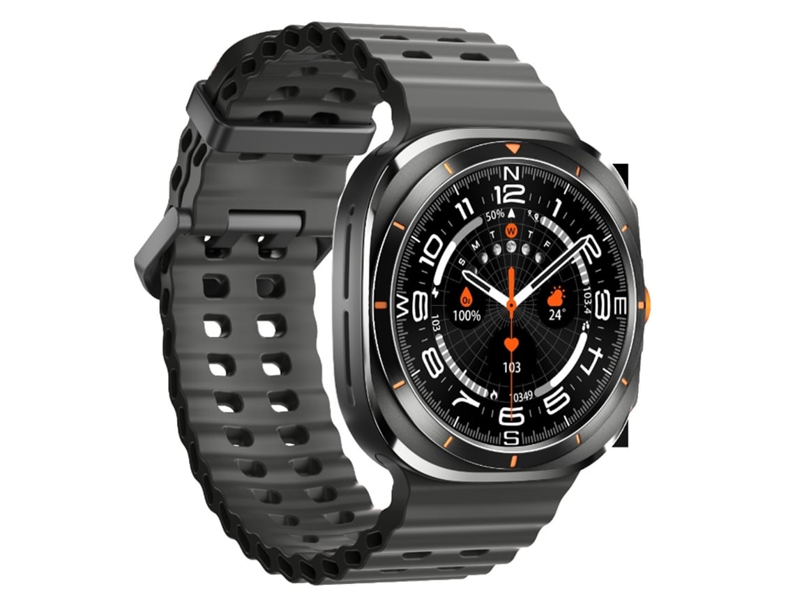 Reloj inteligente Yunzii Black con llamadas Bluetooth, asistente de voz, clima, música, frecuencia cardíaca, presión arterial y modos multideporte.