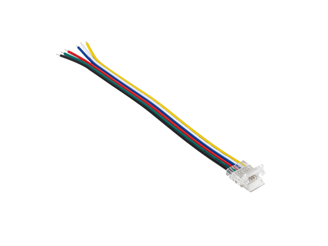 Conector Tira Led 24v Rgb+cct Smd Ancho 10mm Ip20 Con Cable Rgb+cct