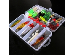 Kit De 78 Señuelos Para Pesca De Bass, Trout Y Salmon Con Accesorios De Pesca, Anzuelos Y Herramientas
