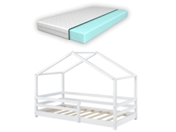 Estructura de Cama Infantil [EN.CASA] (Blanco - Madera - 70 x 140 cm)