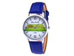 Reloj De Moda Para Mujer Zhoulianfa F-389a, Correa De Cuero, Cuarzo, Azul.
