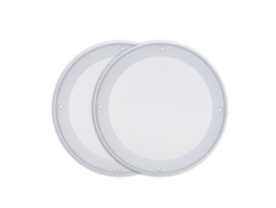 2 Fundas Protectoras Decorativas Para Altavoz Blanco De 6,5 Pulgadas Con Tornillos