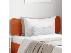 Cabecero De Cama Madera Maciza De Pino Marrón Cera 75 Cm