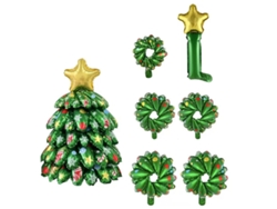 Globos navideños en forma de árbol, para fiesta de Navidad NEVEANCE