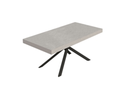 Mesa extensible Niket Cashmere 200/460x90 cm con patas antracita Itamoby