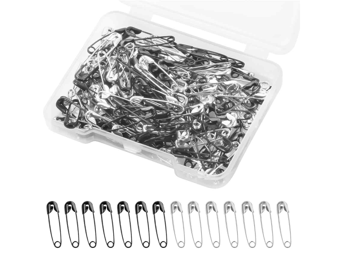 Imperdible Reutilizable De Metal Extrafuerte, Fácil De Usar Para Ropa, Manualidades, Costura Y Joyería. Color Plateado Resistente A La Oxidación. 150
