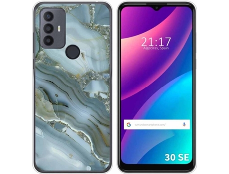Carcasa para TCL 30 SE TUMUNDOSMARTPHONE Dibujos Mármol 09 Multicolor