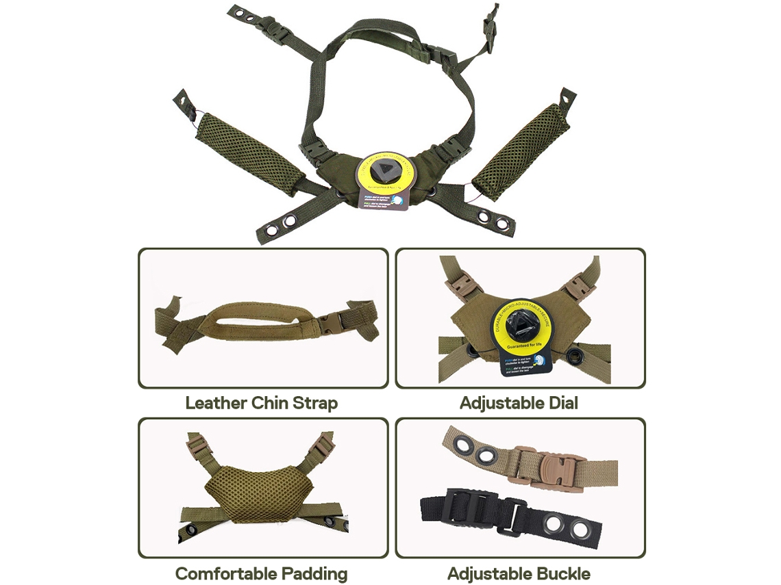 Omni-sistema De Suspensión Con Dial Y Correa De Barbilla Para Casco Táctico Fast Mich Wendy Accesorios De Casco