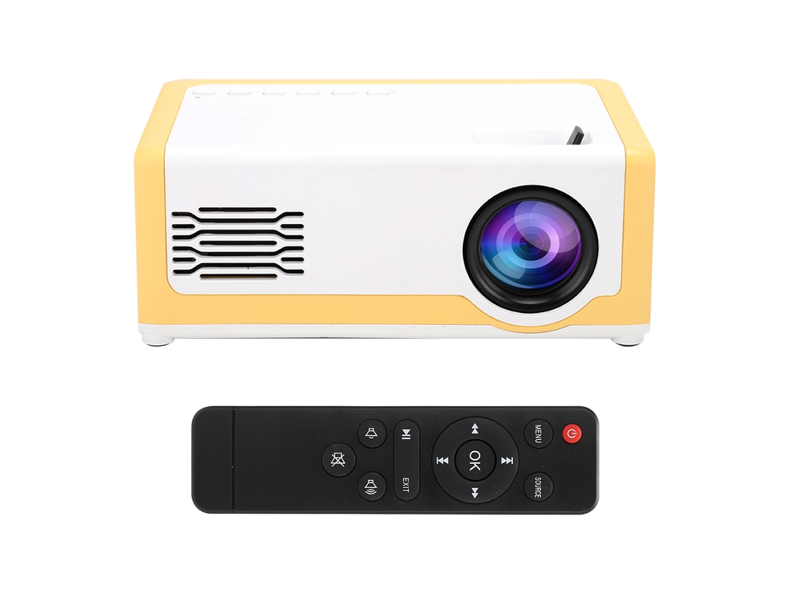 Proyector portátil con altavoces integrados y reproductor multimedia doméstico