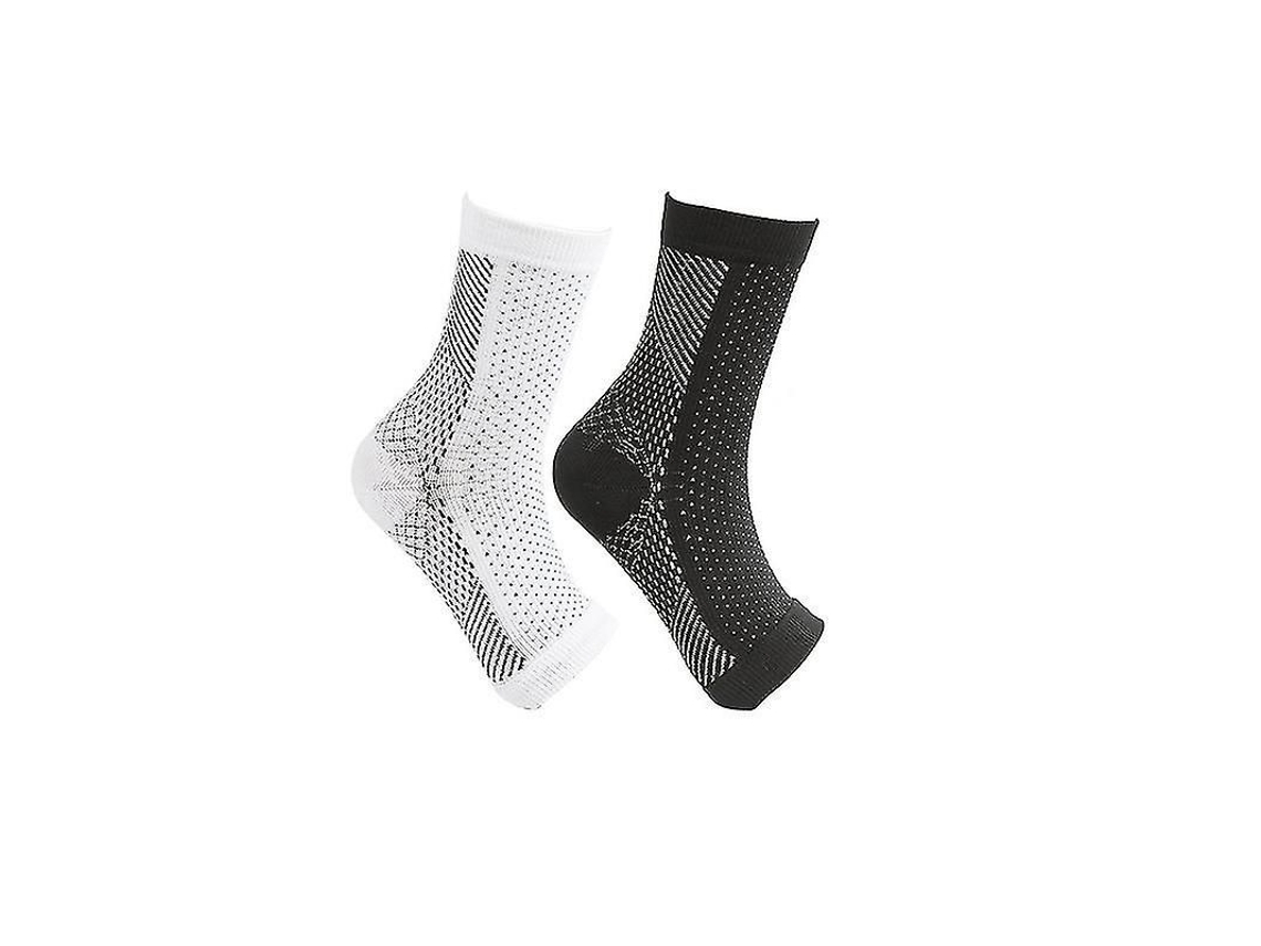 2 Pares De Calcetines De Compresión Para Neuropatía Con Soporte Para Tobillo Y Arco Plantar.