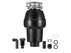 Triturador de residuos de alimentos Succebuy de 1/2 HP, 3820 rpm, 185 x 185 x 370 mm