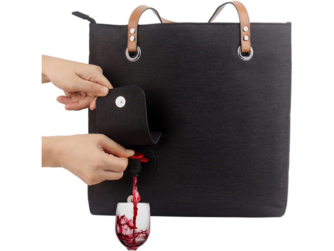 Bolsa Para Vino Con Dispensador De Bebidas, Provisiones De Tela Oxford, Compartimento Principal Aislado Y