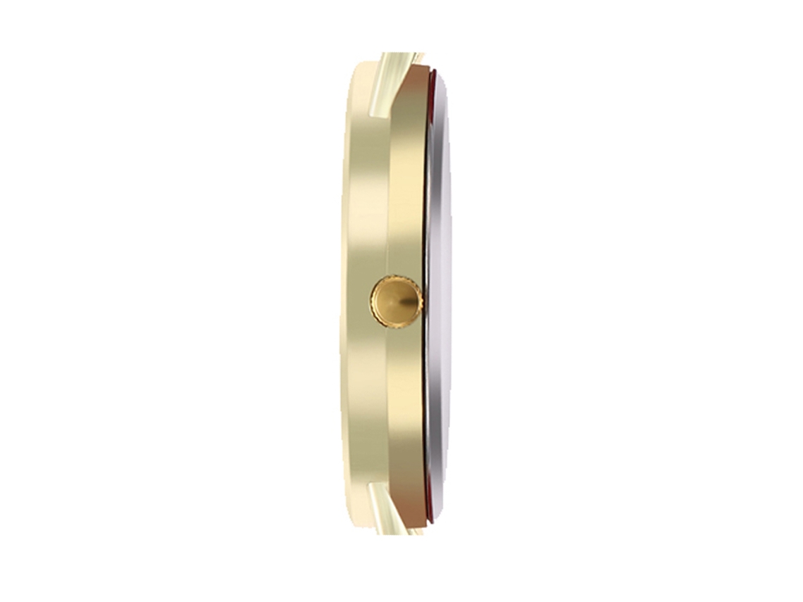 Reloj De Pulsera Analógico De Acero Y Cuero Para Hombre Y Mujer T79-a Rojo