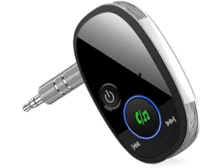 Receptor Bluetooth, adaptador auxiliar Bluetooth 5.0, receptor Bluetooth portátil con cancelación de ruido Rosewell