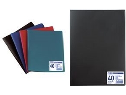 Libreta Memphis A3, con 40 fundas, formato vertical negro, fundas granuladas, 1 unidad, Elba (100206506)