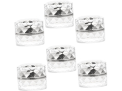 Frascos Cosméticos De Acrílico Con Forma De Diamante De 12 Piezas, Prácticos Recipientes De Viaje Para Cremas Y