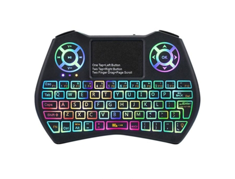Mini teclado inalámbrico I9 Rgb Led control remoto