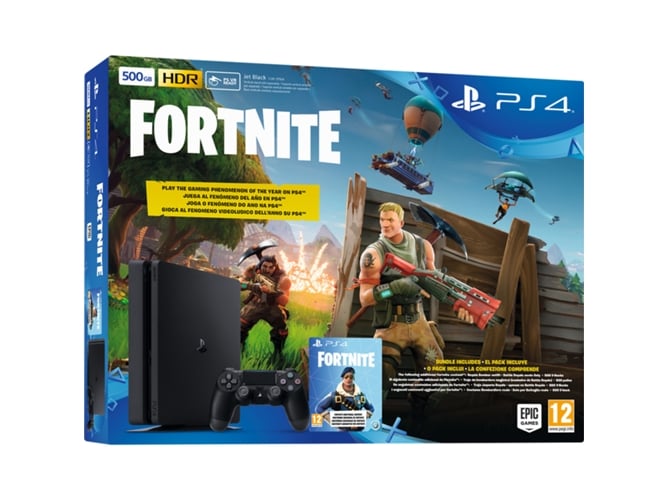 Consola PS4 Slim + Voucher Fortnite (500 GB)