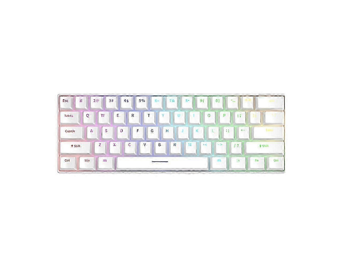 Teclado mecánico de 61 teclas con interruptores intercambiables en caliente, accesorio de oficina y teclado para juegos. Everley891