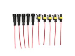 5 Conjuntos Conector Eléctrico Impermeable Para Coche Con Cable 1/2/3 Pin