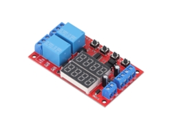 Módulo De Relé 2 Canales 24v Con Display Led Temporizador De Retardo Ciclo Para Control Automático Hogar