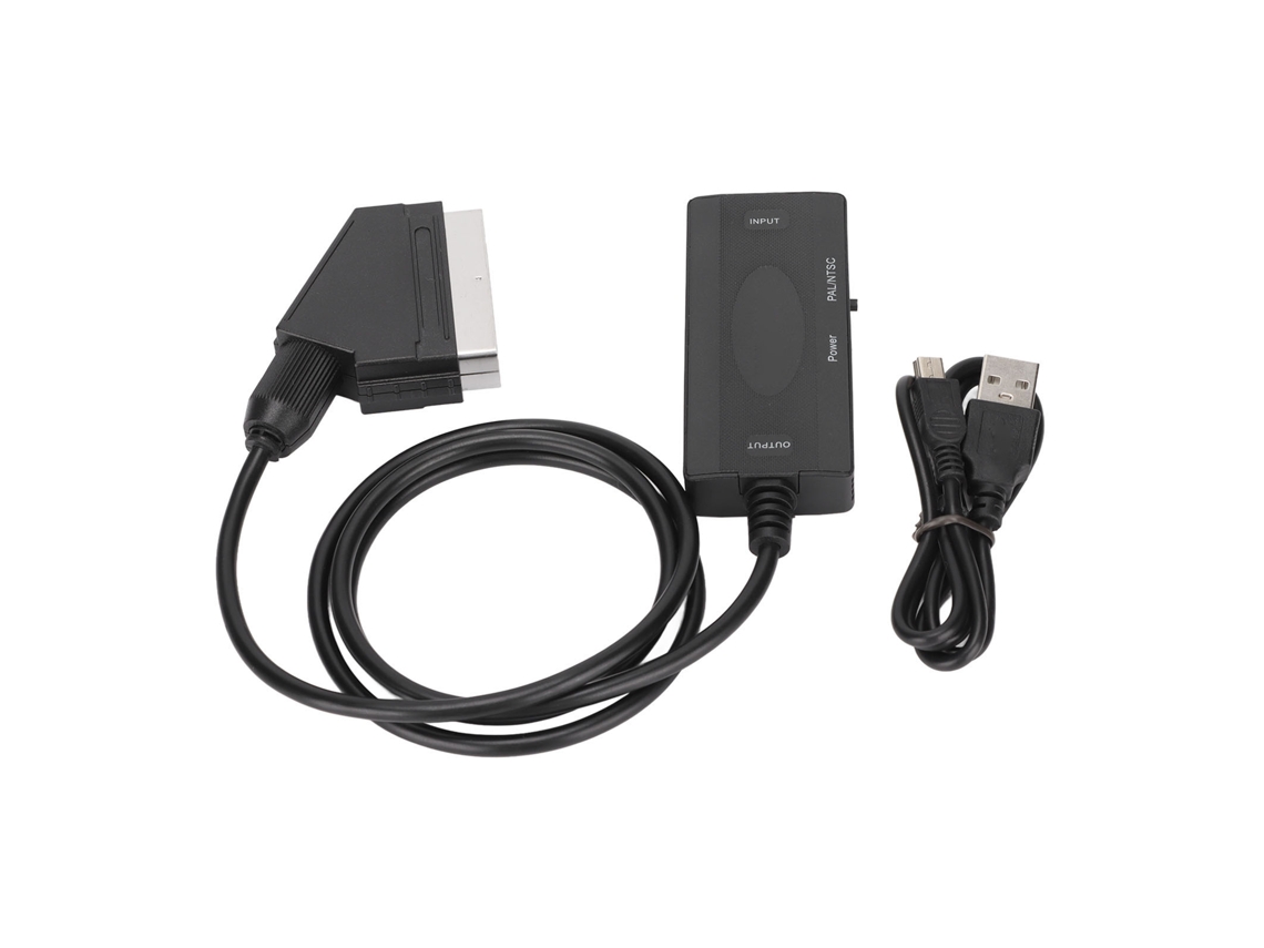 Convertidor De Interfaz Multimedia Hd A Scart Full Hd 720p 1080p Adaptador Av Para Hdtv Monitor Proyector