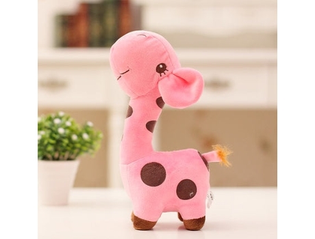 Lindo Muñeco de Peluche Jirafa, Animal Querido, Muñeca Rosa