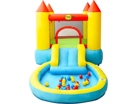 Happy Hop Castillo hinchable con tobogán PVC 200x365x190 cm