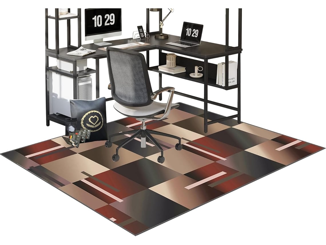 Alfombrilla Silla Oficina, Suelo, Antideslizante Gaming, Madera Silenciosa Protege, 70 X 100 Cm