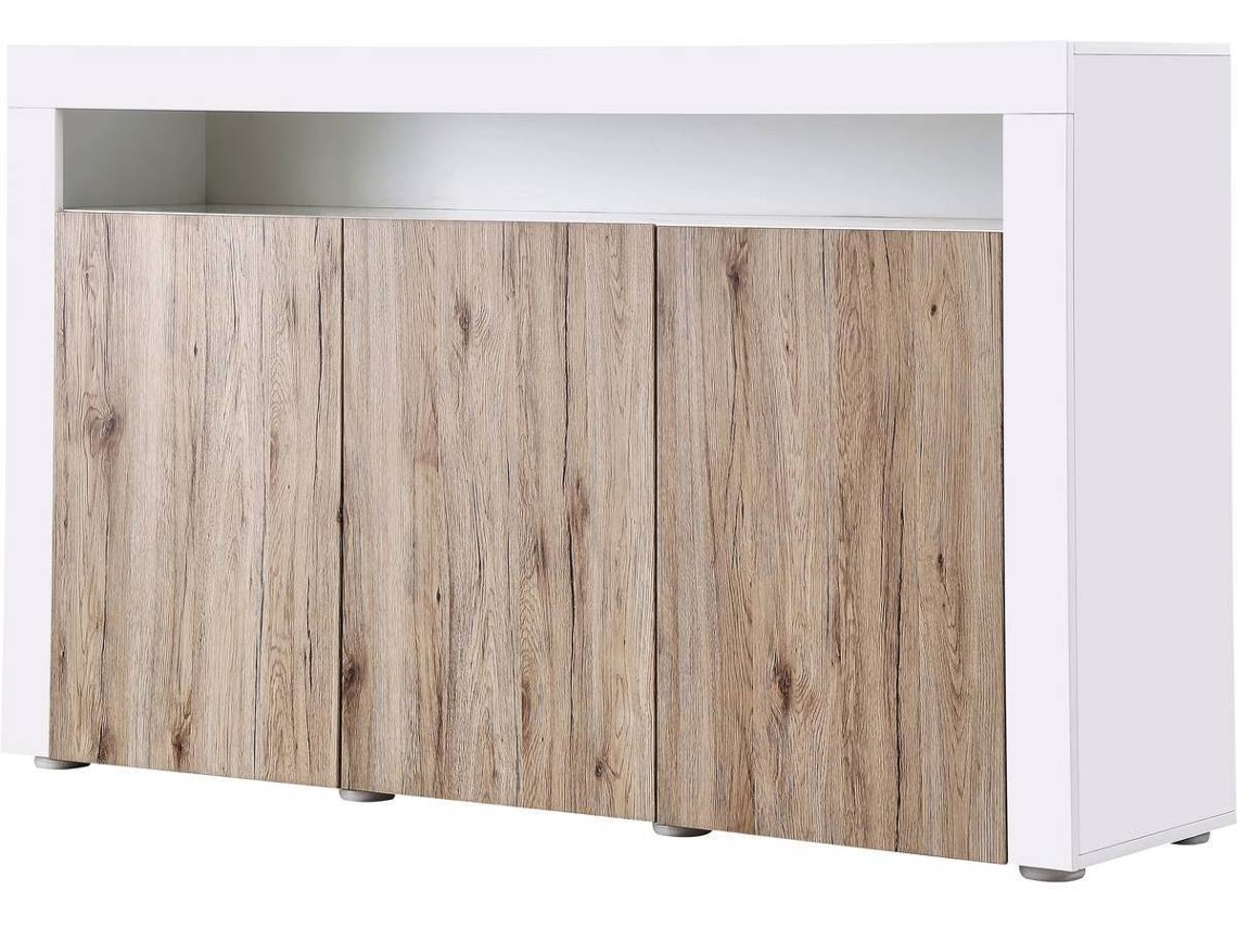 Aparador HABITAT ET JARDIN LED Bogota Blanco (155x40x92 cm - MDF)