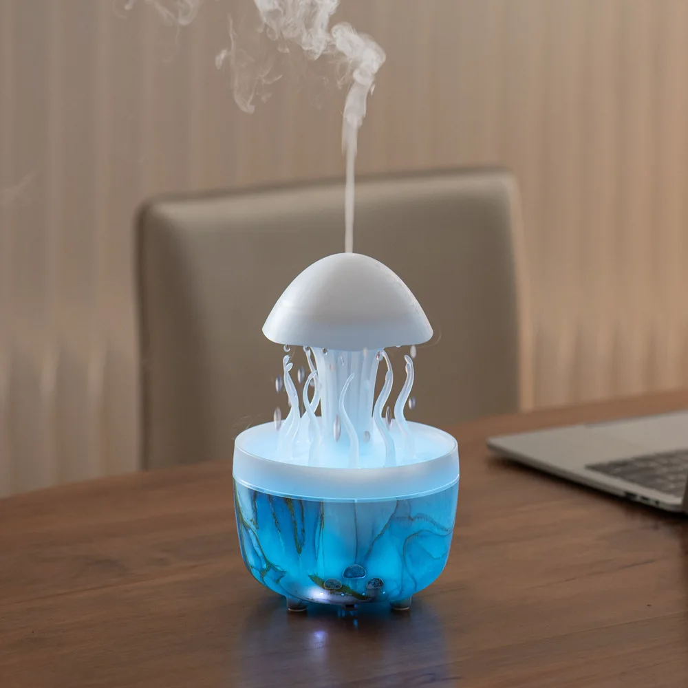 Difusor de aromas colorido para mesa, humidificador y difusor de aceites esenciales. Mdug (azul)