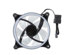 Rs-15 Mini 120mm Led Dual Halo Eclipse Ventilador De Enfriamiento Silencioso Refrigerador De Ordenador Azul