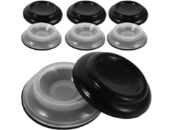 Copas Redondas Para Ruedas De Piano En Abs Y Eva, Juego De 8, Antideslizantes, Estables Y Protectoras.