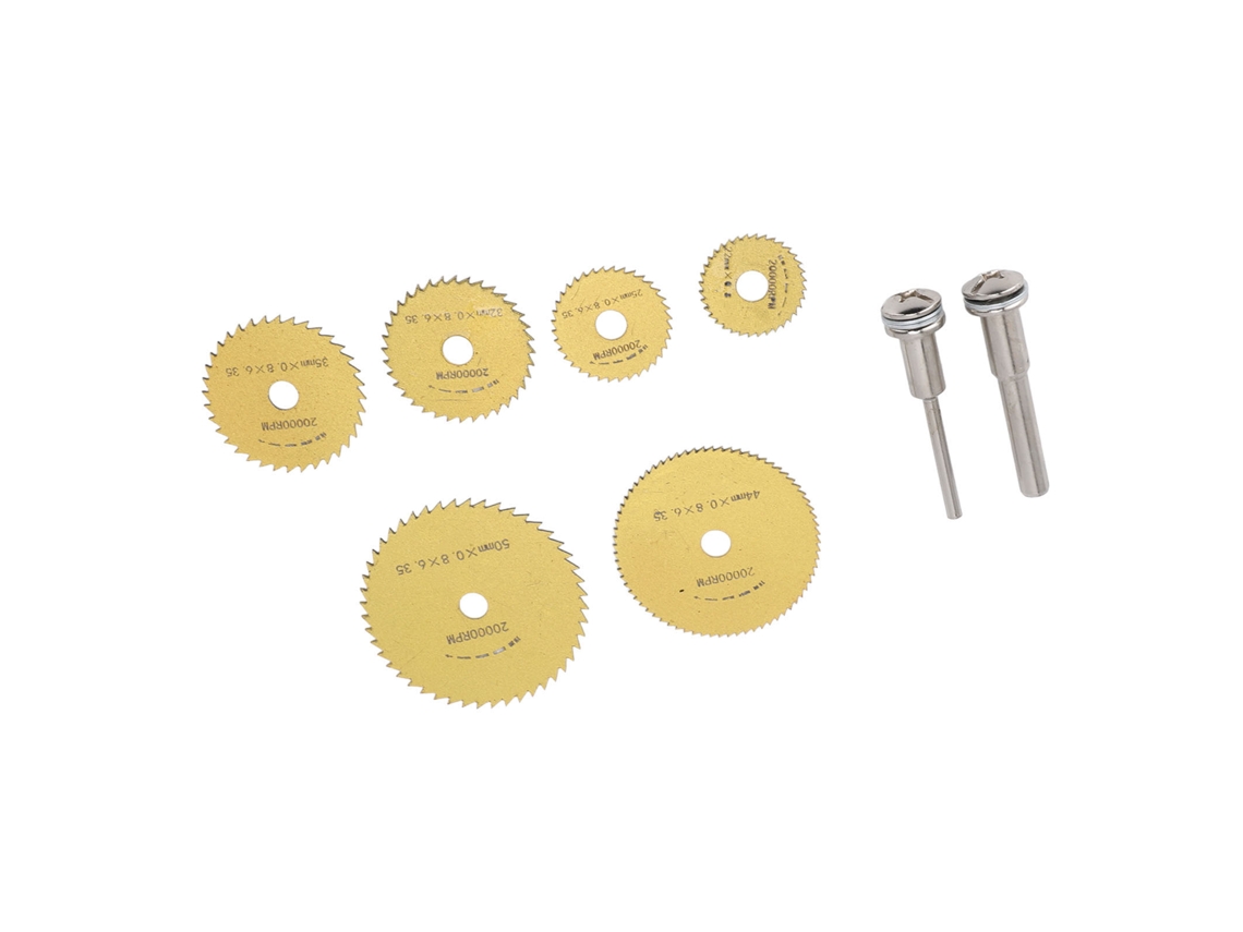 8 Piezas Disco De Corte Hss Ultra Delgado Hoja De Sierra Para Madera Metal Acero Oro