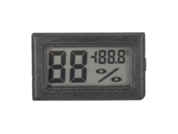 Termómetro Higrómetro Digital Lcd Para El Hogar, La Oficina Y El Invernadero: Monitor De Humedad Y Temperatura Interna (negro).