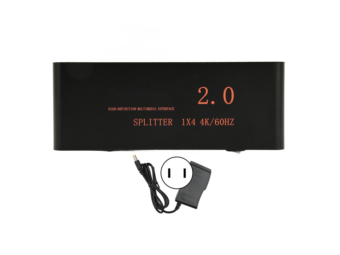 2026dn HD 1x4 4K 60Hz HDR Interfaz multimedia divisora, 1 entrada, 4 salidas, distribuidor AV
