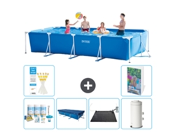 Intex Piscina Com Estrutura Retangular - 450x220x84 Cm - 7-peças S132