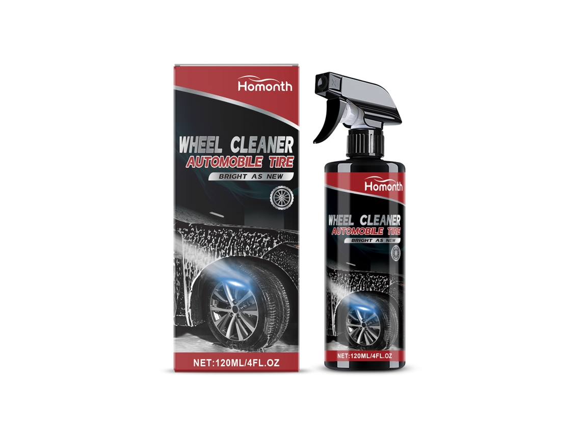 Spray limpiador de llantas de coche