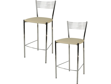 Conjunto de 2 Taburetes T M C S Elegance SGM102LI (Beis - 93x42x43 cm - Acero)