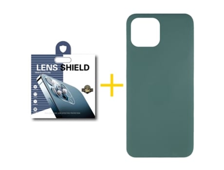 Conjunto de Protector de Pantalla para iPhone 12 GANDY Silicona Líquida Verde (1un)