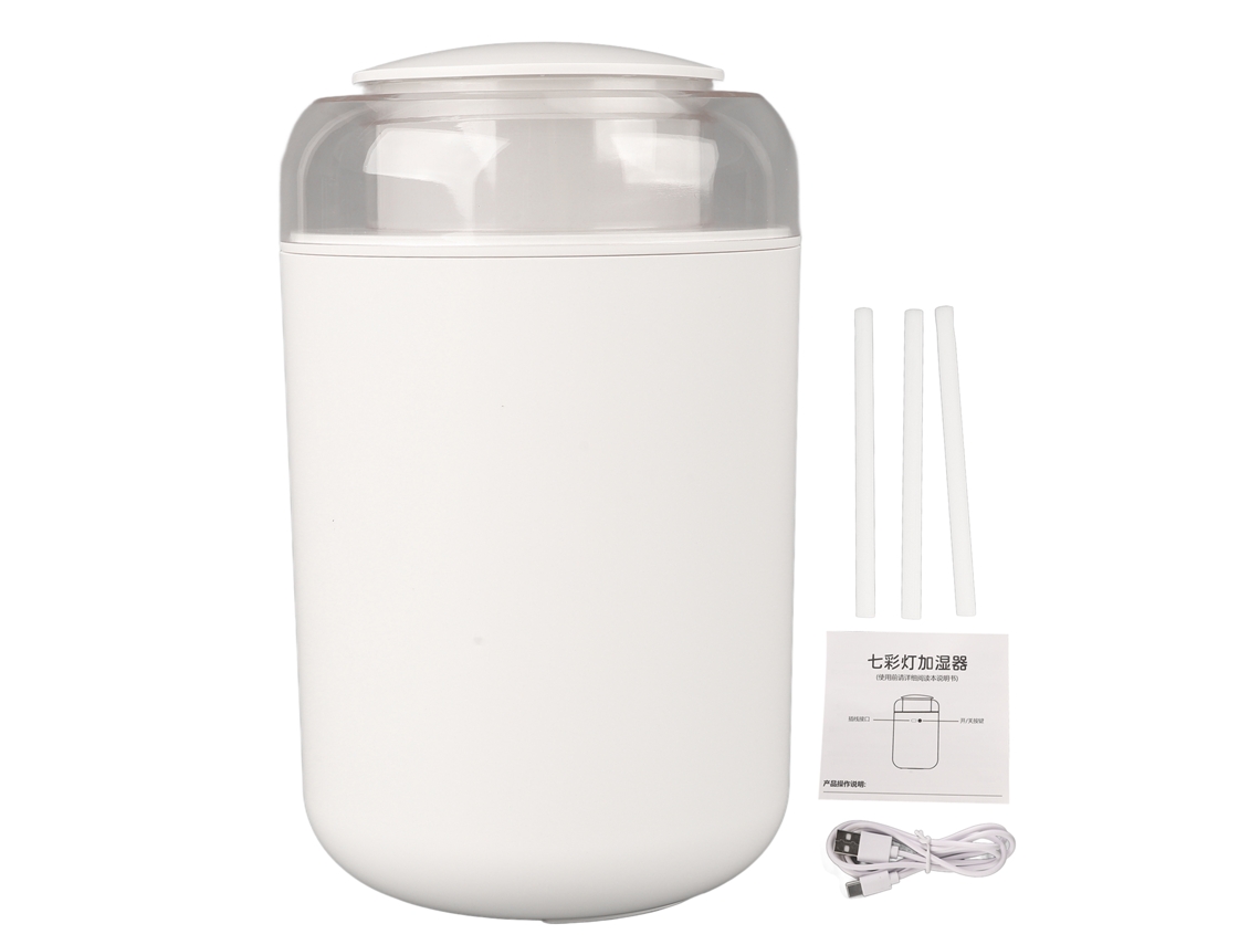 Humidificador con luz nocturna, 1,2 l, silencioso, de vapor fino, aromaterapia, con lámpara para dormitorio, color blanco