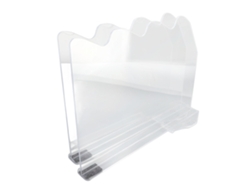 2 Separadores De Estantes De Plástico Transparente Para Organizar Armarios De Cocina/oficina.