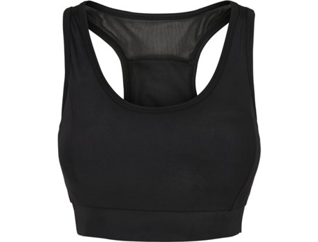 Sujetador Deportivo para Mujer URBAN CLASSICS Tech Mesh Negro para Fitness (M)